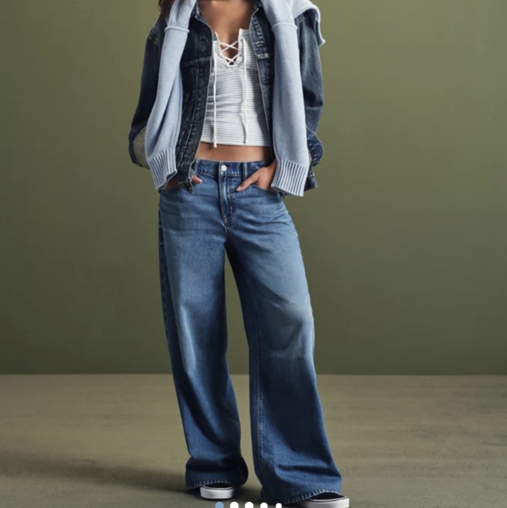 American Eagle Strigid Ultra Wide Leg Jeans